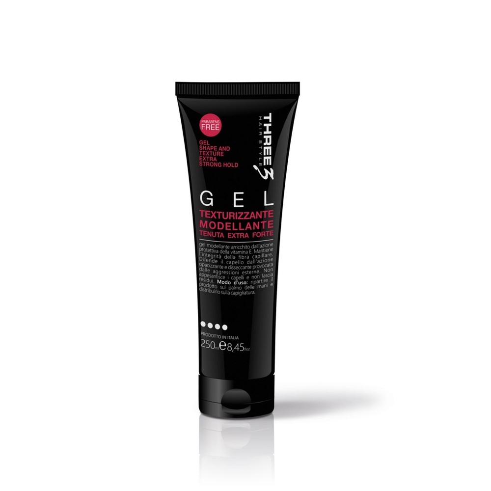 GEL SHAPE & TEXTURE EXTRA HOLD  Size: 250 ml / 8,45 fl oz
PARABENS FREE